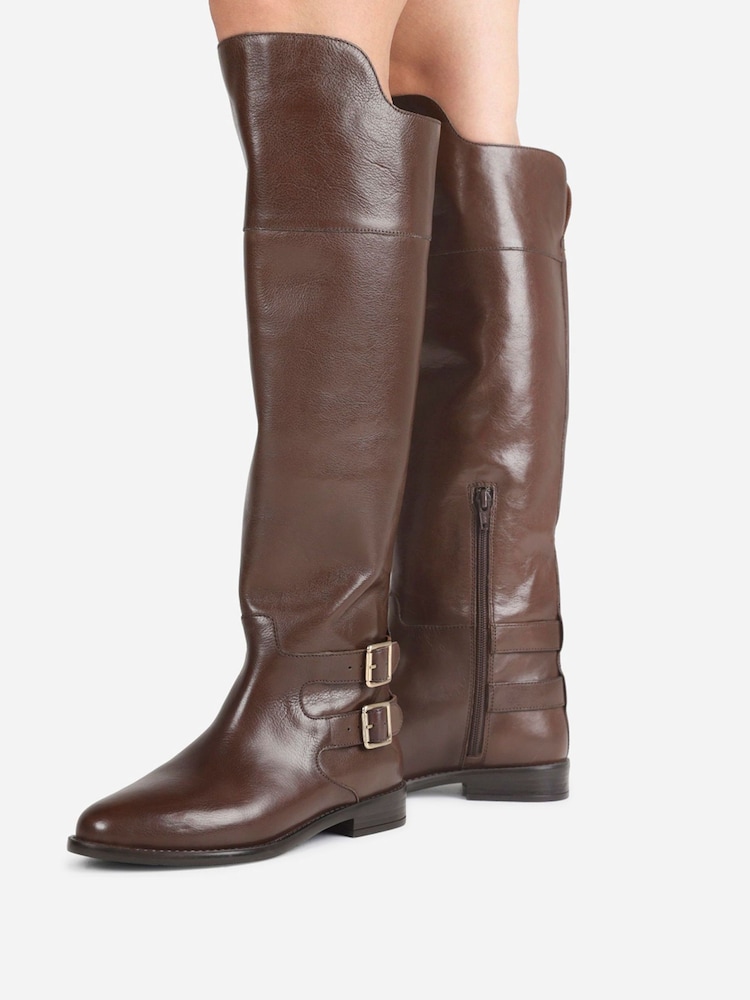 Bronx Felise Leather Knee High Boots - Imagem 2 de 7
