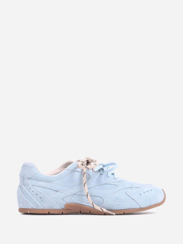 Bronx Baby Blue Myraa Suede Sneakers - Image 1 of 6