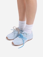 Bronx Baby Blue Myraa Suede Sneakers - Image 5 of 6