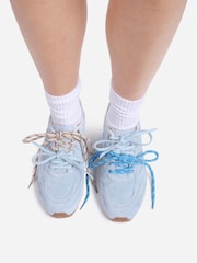 Bronx Baby Blue Myraa Suede Sneakers - Image 6 of 6