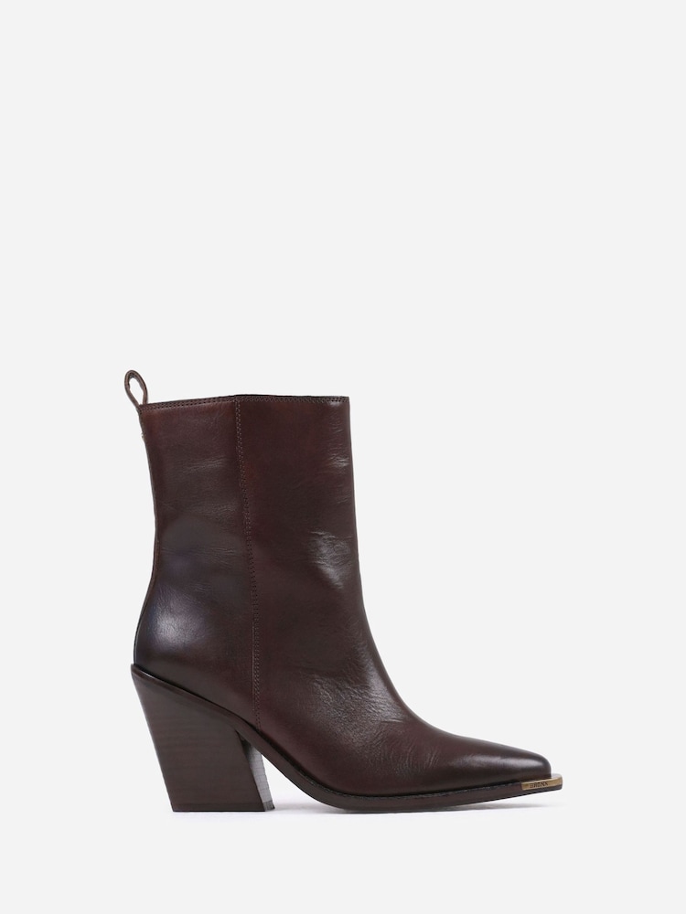 Bronx Brown New Kole Leather Ankle Boots - Image 2 of 6 Bronx Brown New Kole Leather Ankle Boots - Image 2 of 6