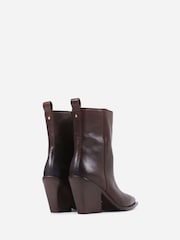 Bronx Brown New Kole Leather Ankle Boots - Image 3 of 6
