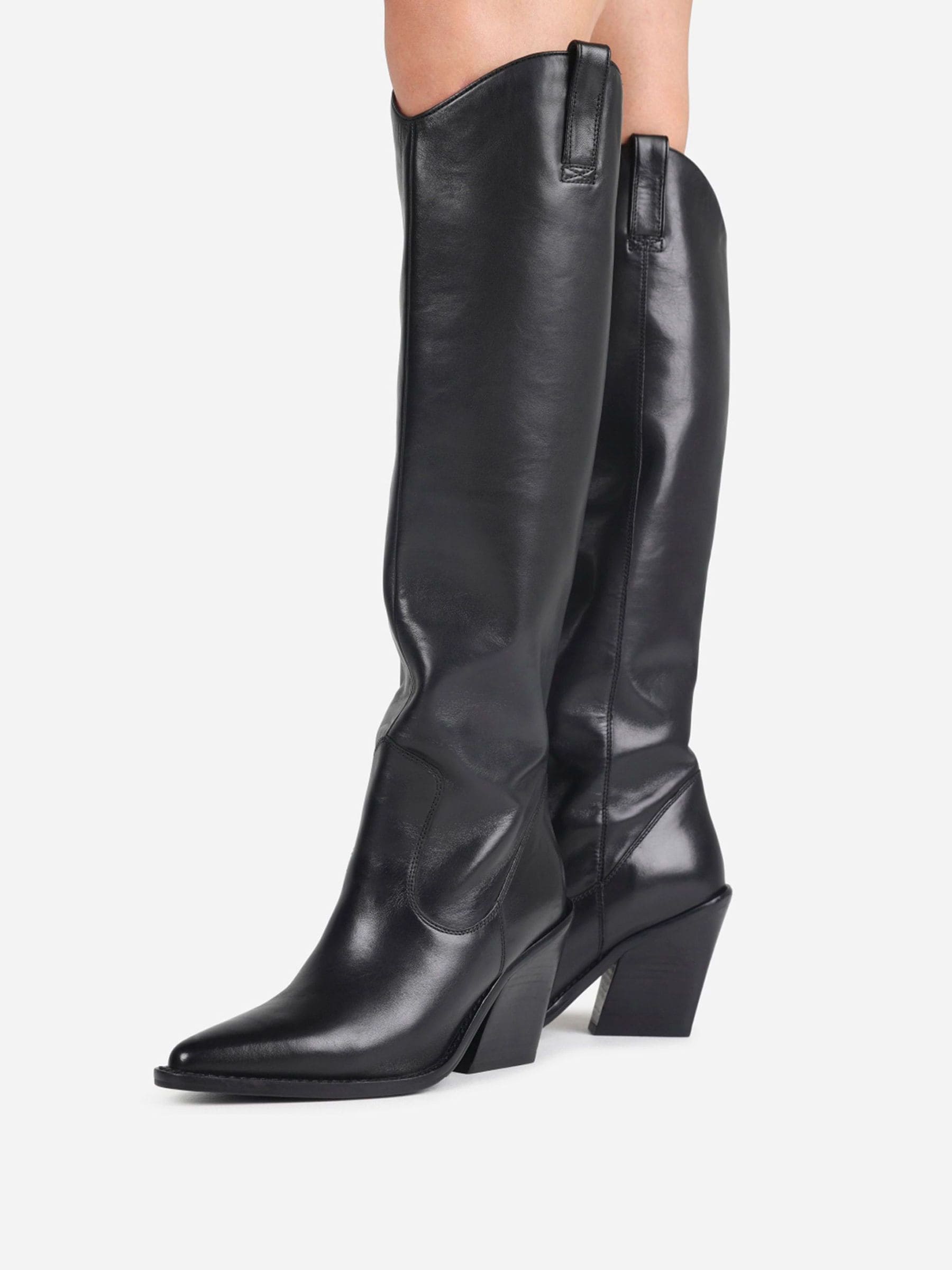Buy Bronx Black New Kole Leather Knee High Boots from Next Canada