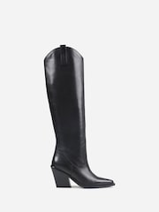 Bronx Black New Kole Leather Knee High Boots - Image 3 of 6