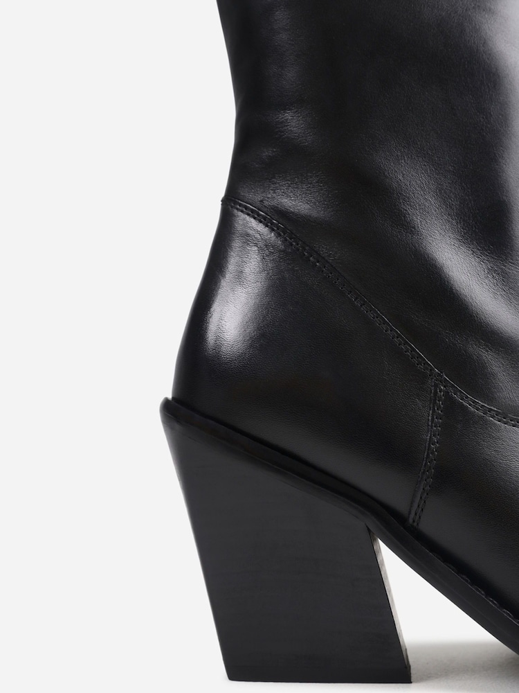 Bronx Black New Kole Leather Knee High Boots - Image 6 of 6 Bronx Black New Kole Leather Knee High Boots - Image 6 of 6