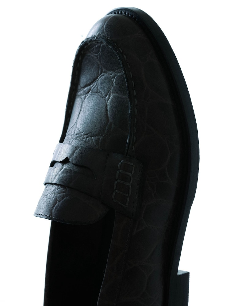 Bronx Black Transit Leather Loafers - Image 7 of 7 Bronx Black Transit Leather Loafers - Image 7 of 7