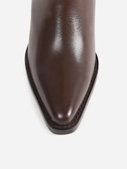 Bronx Brown New Kole Leather Knee High Boots - Image 5 of 6