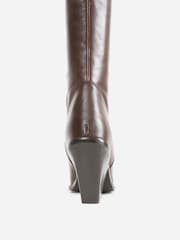 Bronx Brown New Kole Leather Knee High Boots - Image 6 of 6
