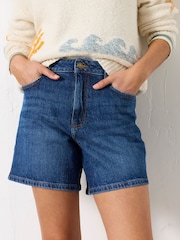 FatFace Elsham Blue Denim Shorts - Image 1 of 6