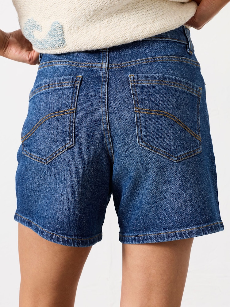 FatFace Elsham Blue Denim Shorts - Image 2 of 6