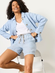 כחול  - FATFACE מכנסיים קצרים בדוגמת זיגזג - תמונה 6 מתוך 7