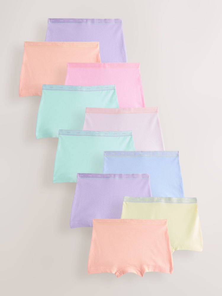 برتقالي باستيل/وردي - حزمة من 10 ملابس داخلية قصيرة (2-16 سنة) - Image 1 of 14 برتقالي باستيل/وردي - حزمة من 10 ملابس داخلية قصيرة (2-16 سنة) - Image 1 of 14