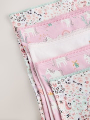 Pink Unicorn Long Leg Briefs 5 Pack (2-16yrs) - Image 9 of 9