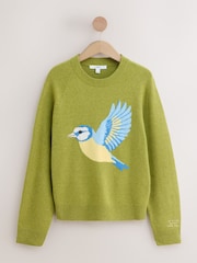 Green Bird Supersoft Crew Neck Long Sleeve Jumper - Image 1 of 4