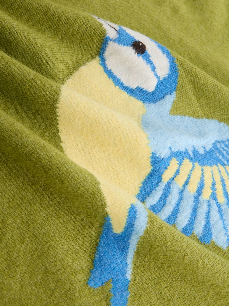 Green Bird Supersoft Crew Neck Long Sleeve Jumper - Image 4 of 4 Green Bird Supersoft Crew Neck Long Sleeve Jumper - Image 4 of 4