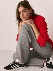 Cinza - Knitted Joggers With Wool - Imagem 1 de 5