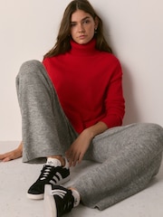 Cinza - Knitted Joggers With Wool - Imagem 2 de 5