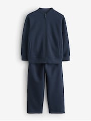 Navy Blue Zip Through Jacket and Joggers Set - Image 1 of 1