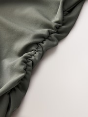 Grey High Neck Drape Sleeveless Top - Image 7 of 8