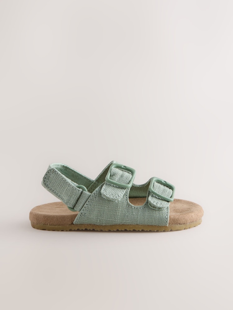 Sage Green Touch Fastening Baby Sandals (0-2mths) - Image 2 of 5