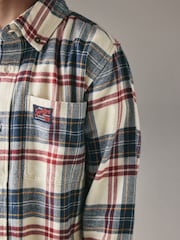 Superdry White Check Shirt - Image 3 of 9