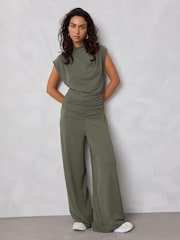 Grey Wide Leg Trousers - Image 1 of 7