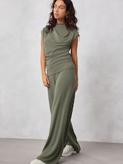 Grey Wide Leg Trousers - Image 3 of 7