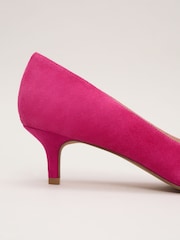 Phase Eight Pink Suede Kitten Heel - Image 3 of 7
