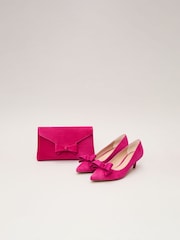 Phase Eight Pink Suede Kitten Heel - Image 5 of 7