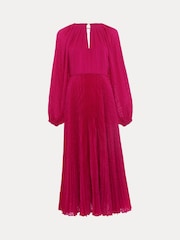 Phase Eight Pink Faye Textured Dress - Image 5 of 5