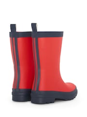 Hatley Red and Navy Matte Rain Wellies - Image 3 of 4