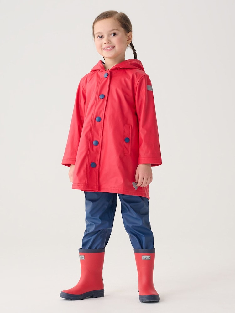 Hatley Red and Navy Matte Rain Wellies - Image 4 of 4 Hatley Red and Navy Matte Rain Wellies - Image 4 of 4