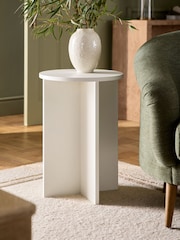 White Painted Side Table - Image 1 of 6