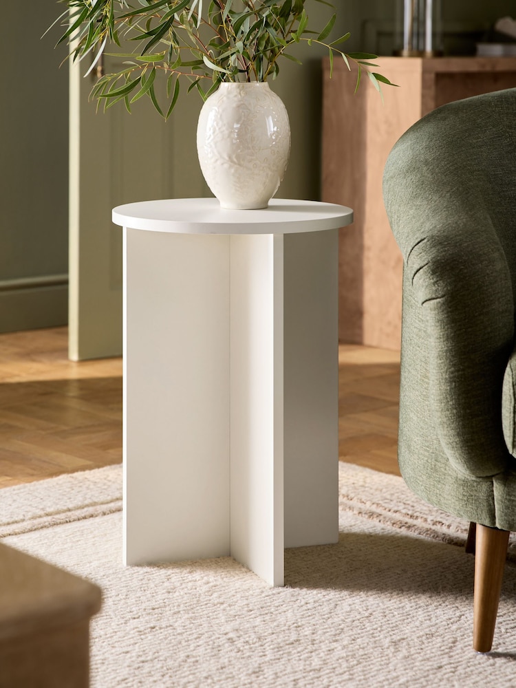 White Painted Side Table - Image 1 of 6