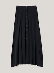 Jigsaw Blue Cotton Luxe Skirt - Image 5 of 5