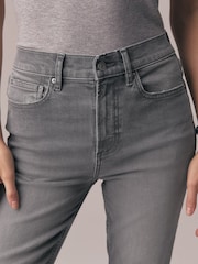 Grey Slim Mid Rise Stretch Jeans - Image 5 of 9
