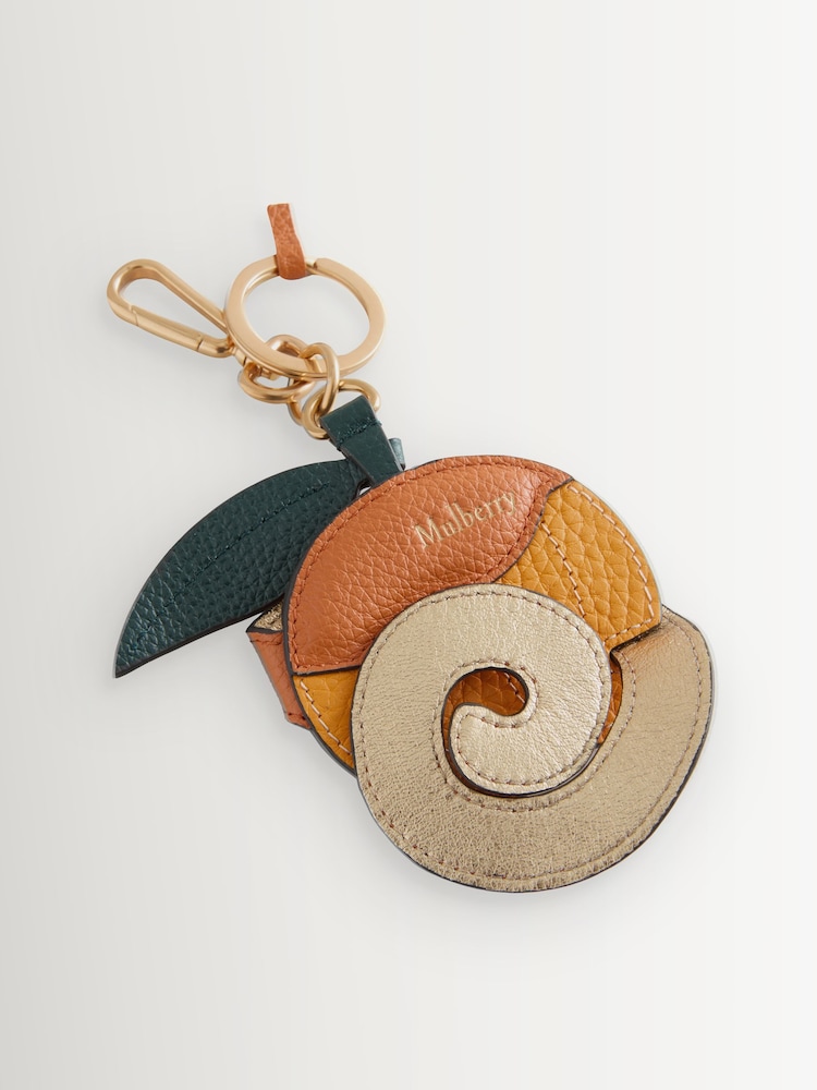 Mulberry Orange Peeling Keyring Charm - Image 1 of 1