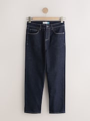 Denim Rinse Mid Rise Ankle Length Stretch Straight Jeans - Image 7 of 9