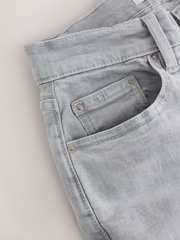 Grey High Rise Stretch Wide Leg Jeans - Image 9 of 9