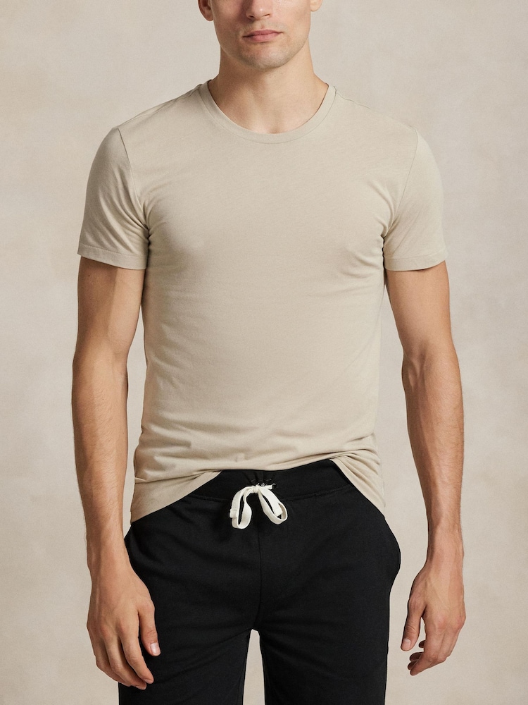 Polo Ralph Lauren Grey Cotton T-Shirts 3 Pack - Image 2 of 5