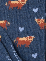 FatFace Altoland Cow Socks - Imagen 2 de 2