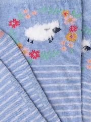 FatFace Blue Sheep Socks - Image 2 of 2