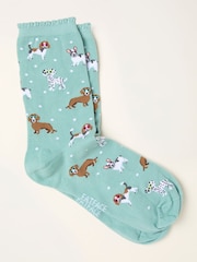 FatFace Green Haze Dog Socks - Image 1 of 2