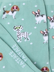 FatFace Green Haze Dog Socks - Image 2 of 2