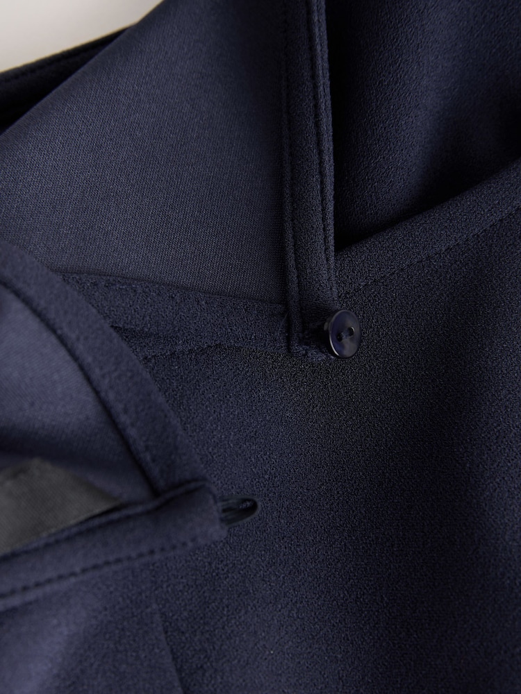 أزرق داكن أزرق - Occasion Cape Jersey Jumpsuit - صورة 2 من 3 أزرق داكن أزرق - Occasion Cape Jersey Jumpsuit - صورة 2 من 3