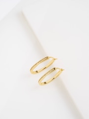 Ted Baker Gold Tone Shivanna: Crystal Shimmer Hoop Earrings - Image 1 of 5