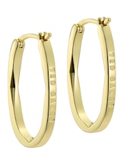 Ted Baker Gold Tone Shivanna: Crystal Shimmer Hoop Earrings - Image 3 of 5