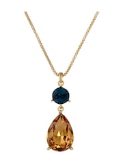 Ted Baker Gold Tearsa: Crystal Teardrop Pendant Necklace - Image 2 of 5