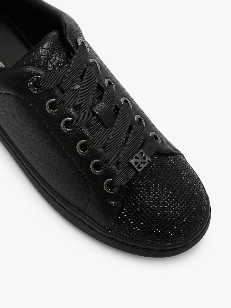 KG Kurt Geiger Liza Lace-Up Gem Black Trainers - Image 5 of 5