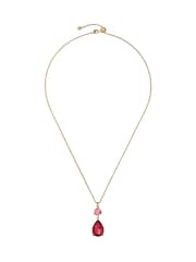 Ted Baker Gold Tone Tearsa: Crystal Teardrop Pendant Necklace - Image 3 of 6